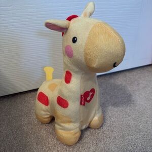 Fisher Price Yellow Soothe Glow Giraffe Light 9” Baby Light Plush